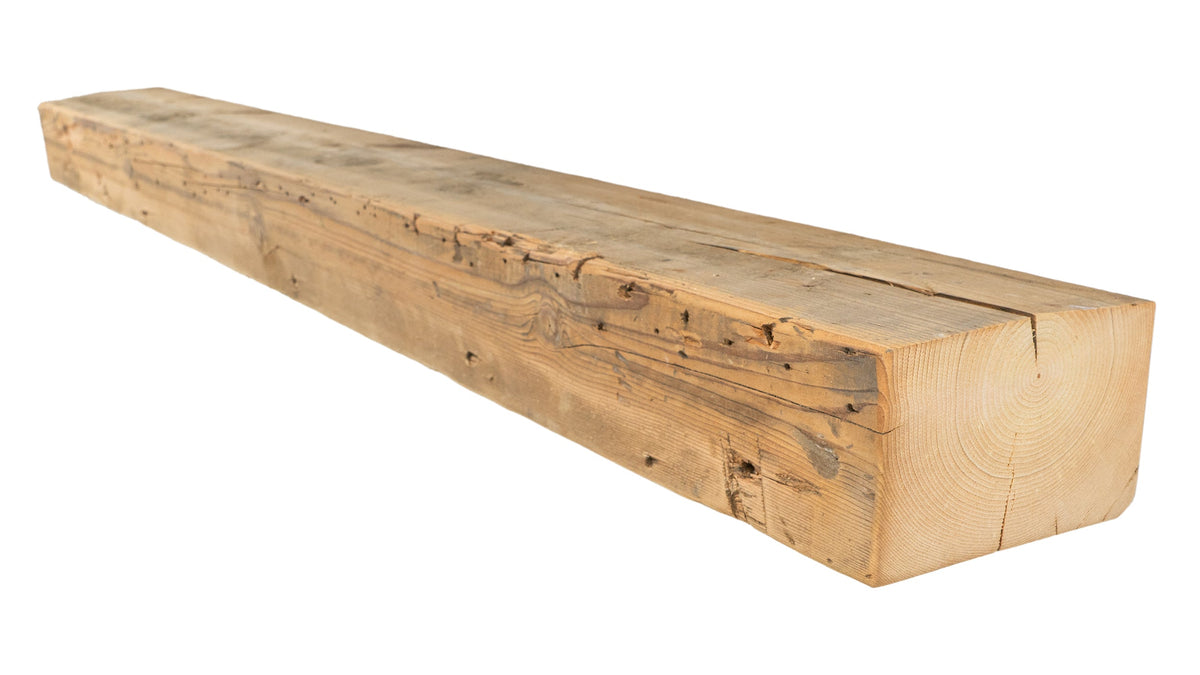 Reclaimed Wood Fireplace Mantel - Dakota Timber Co - Fireplace Mantels