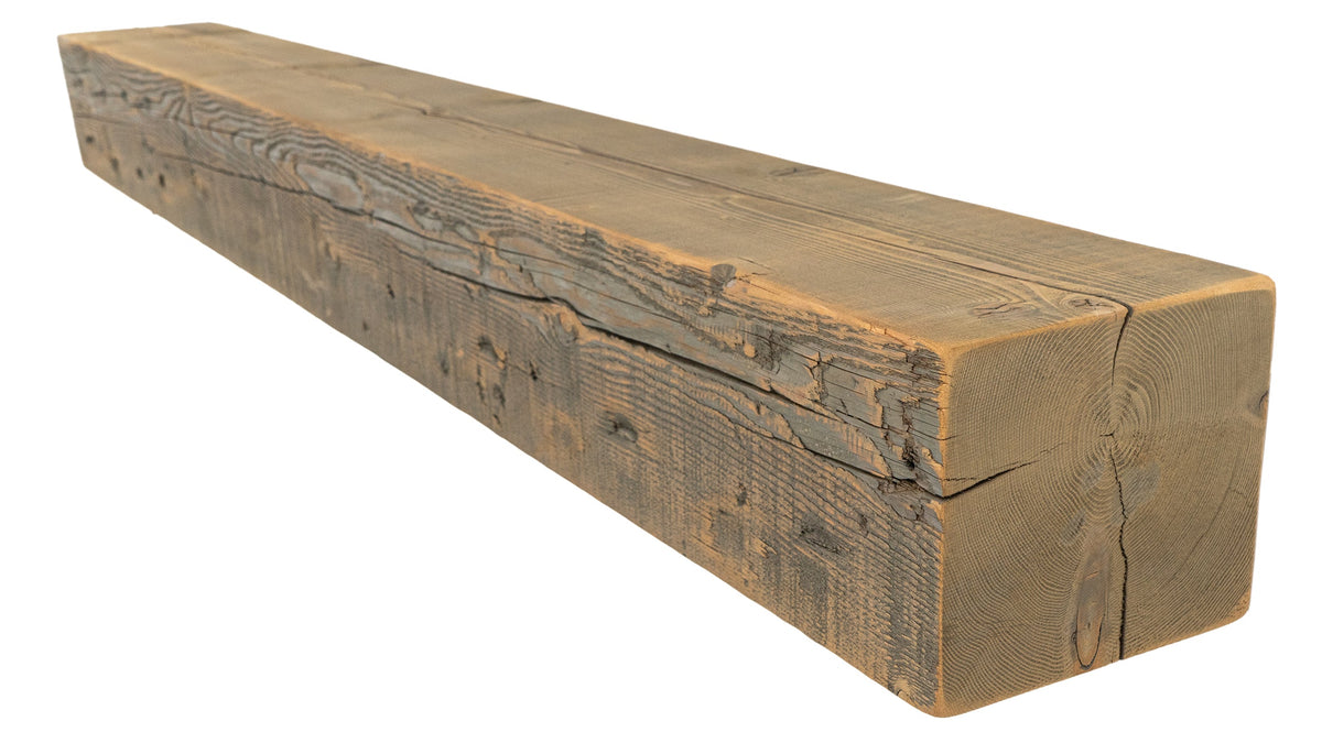 Reclaimed Wood Fireplace Mantel - Dakota Timber Co - Fireplace Mantels