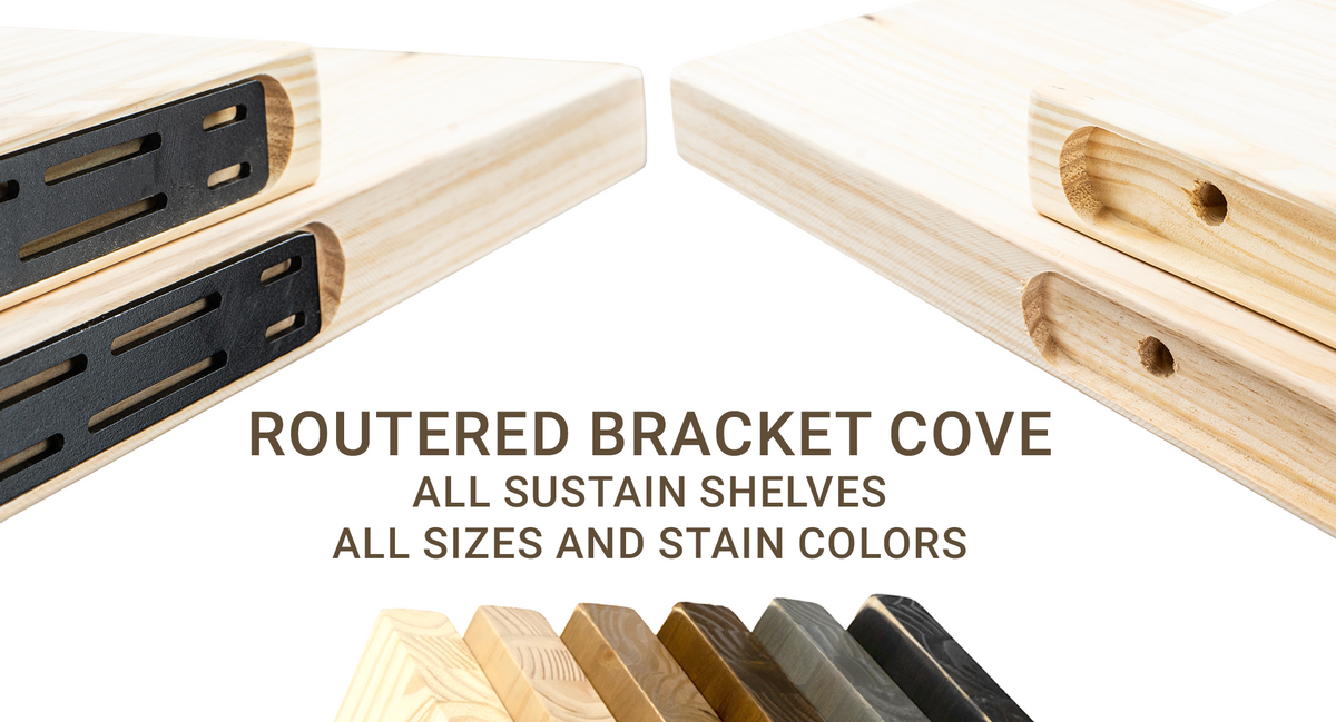 Dakota Timber Co Floating Shelf Kits - Flush Mounting Bracket for Floating Shelf Installation