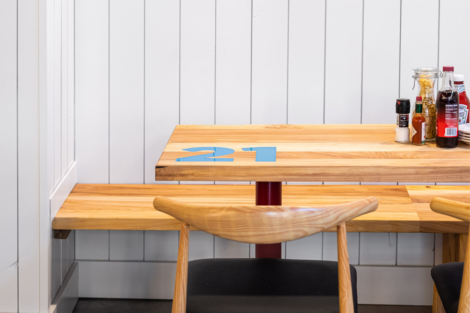 Custom solid wood table tops, dining and restaurant